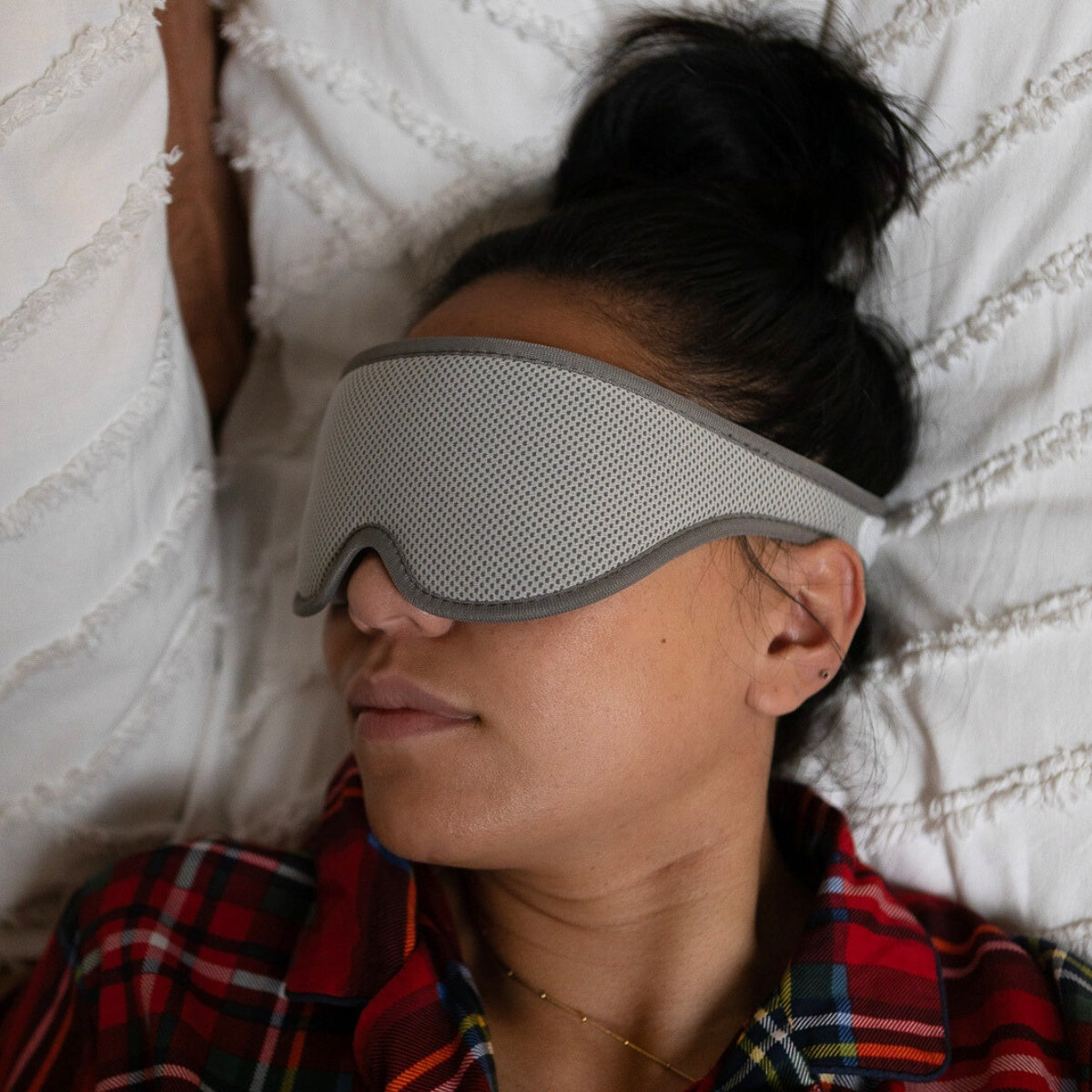 Grey Sleeping Mask w/ Adjustable Eye Cups