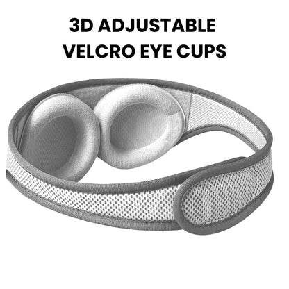 Grey Sleeping Mask w/ Adjustable Eye Cups