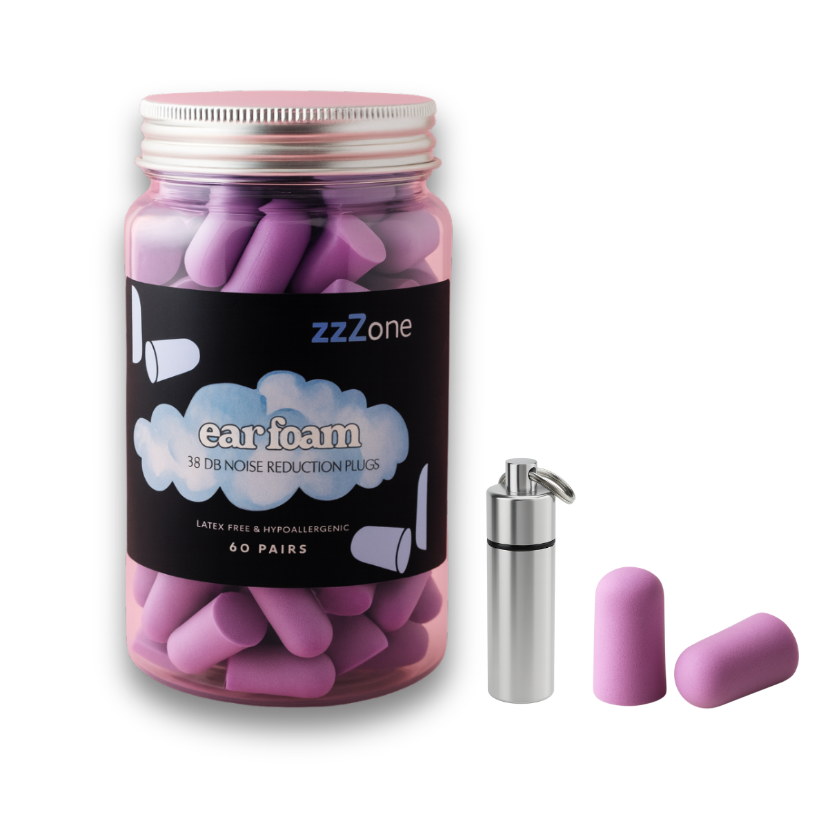 Ear Plugs For Sleeping - 60 Pairs